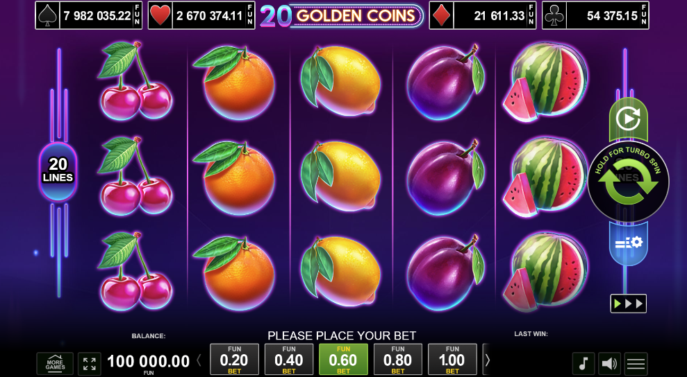 20 Golden Coins slot igra