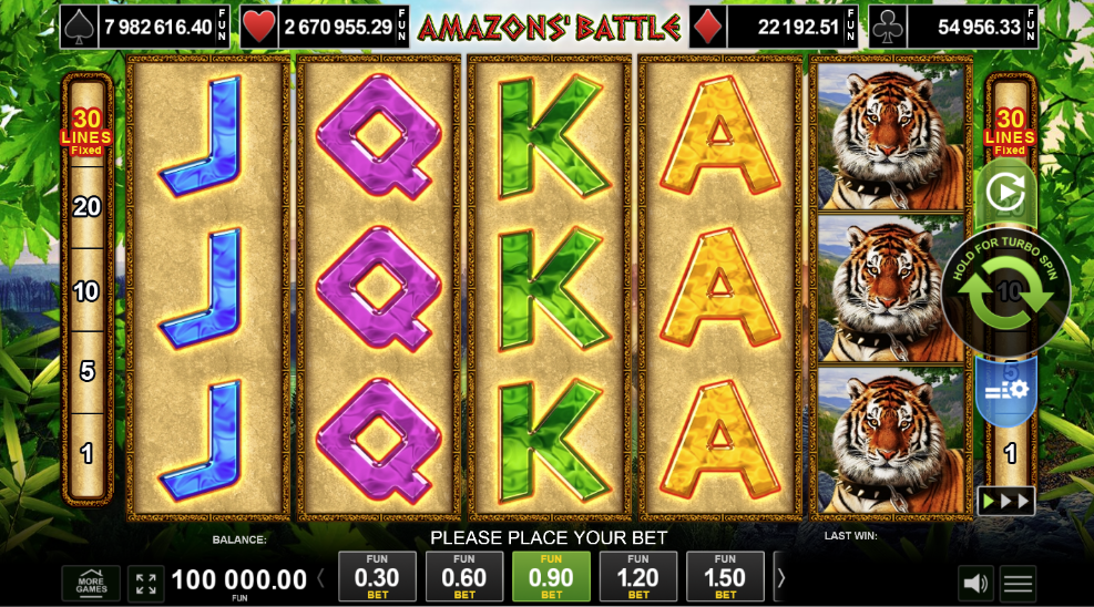 Amazons Battle slot igra