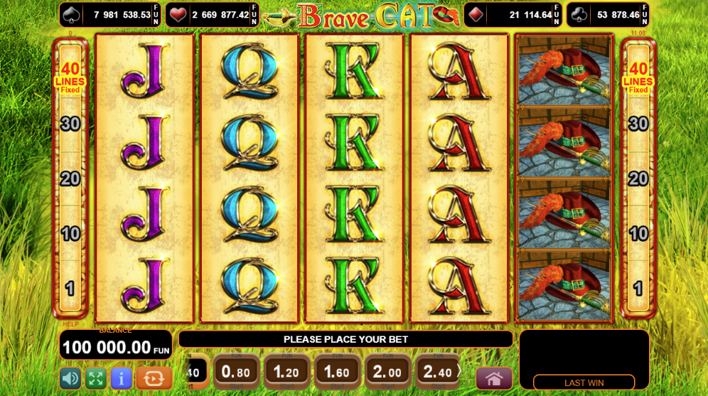 Brave Cat slot igra