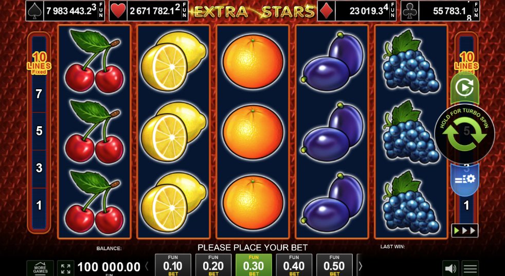 Extra Stars slot igra