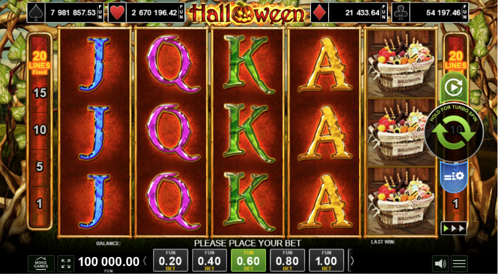 Halloween slot igra