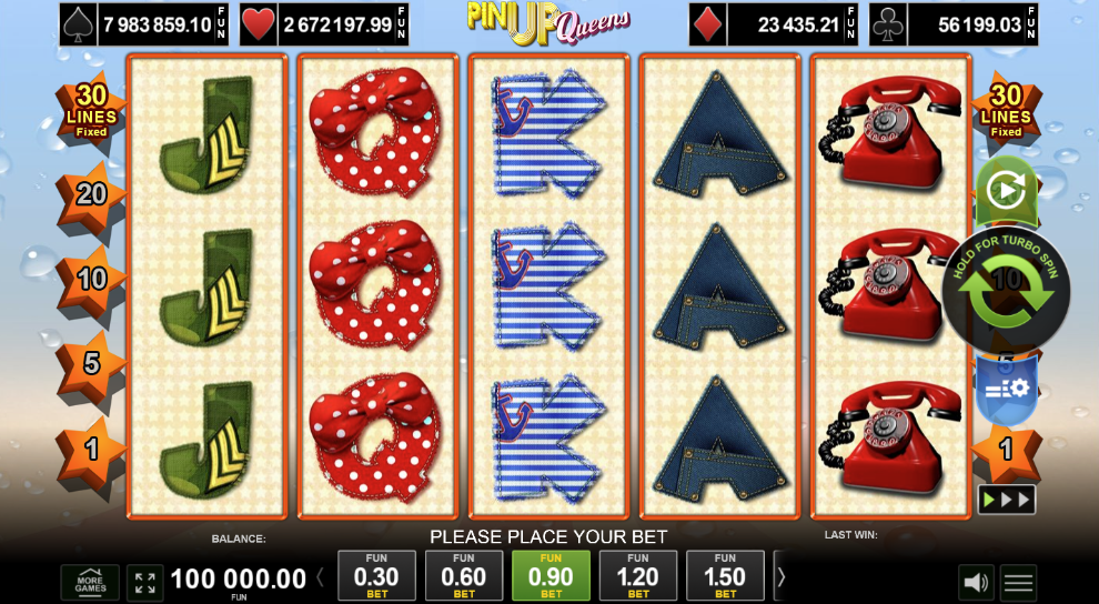 Pin Up Queens slot igra