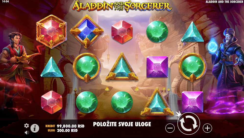 Aladdin and the Sorcerer slot igra