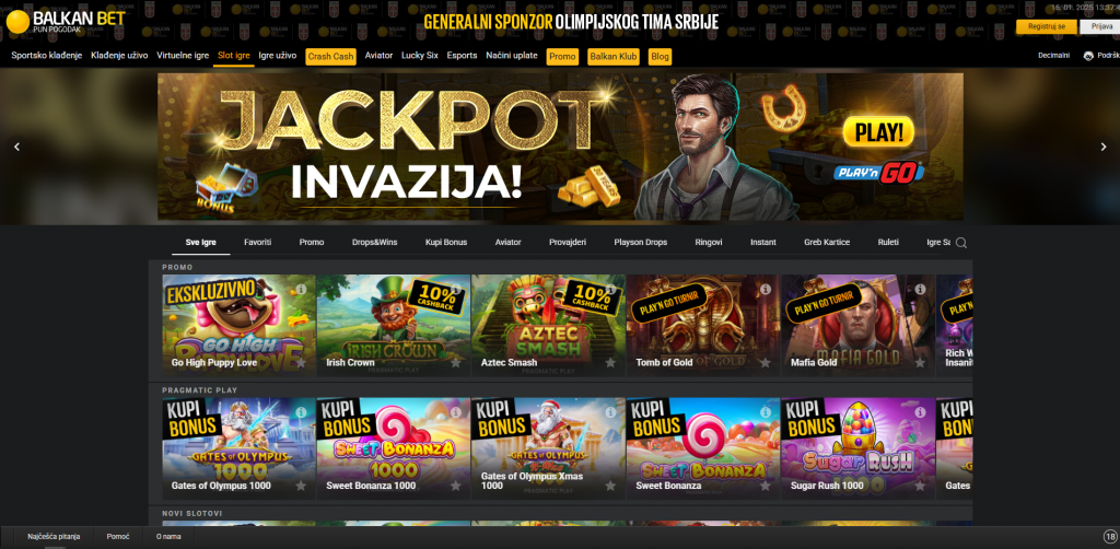 Balkan Bet slot igre i kazino