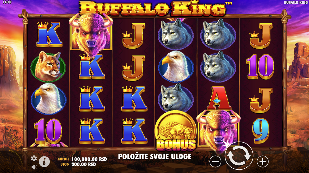 Buffalo King slot igra