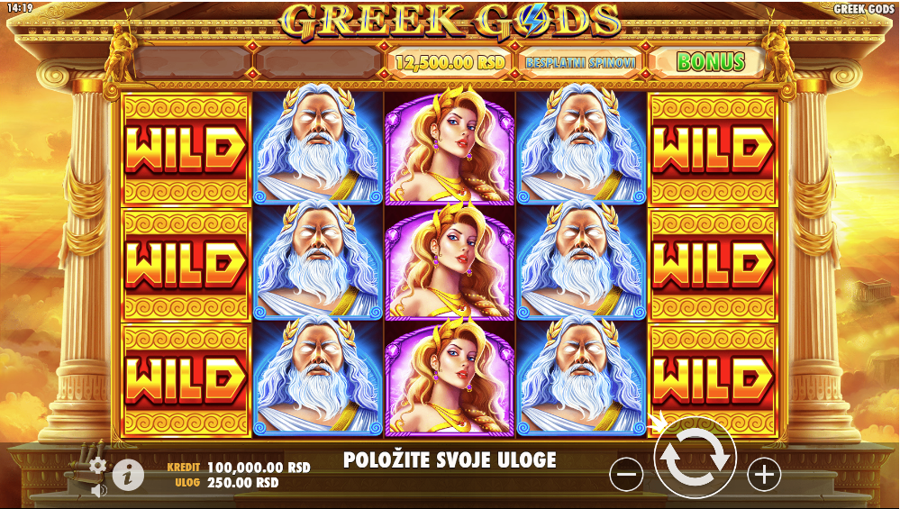 Greek Gods slot igra