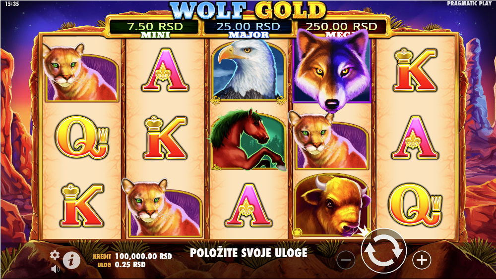 Wolf Gold slot igra