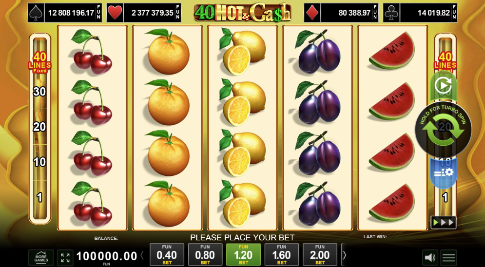 40 Hot & Cash slot igra