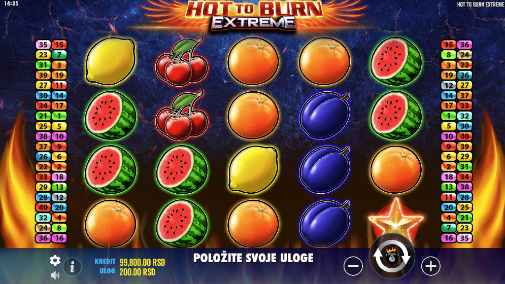 Hot to Burn Extreme slot igra