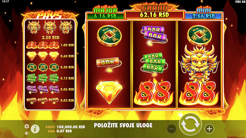 Fire 88 slot igra