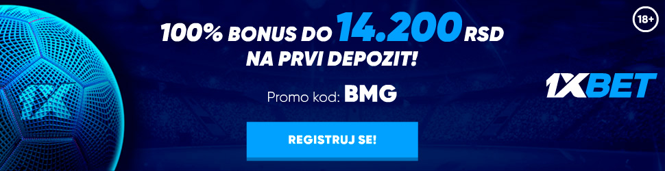 Ako iskoristite promo kod BMG, dobijate bonus od 14.200 RSD!